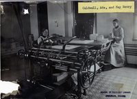 "Ada Caldwell and May Henry working in printing" 缩略图